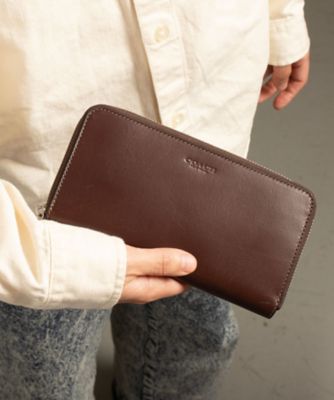 ＜COACH＞【日本限定】アコーディオン　ウォレット　ウォーター　バッファロー　レザー